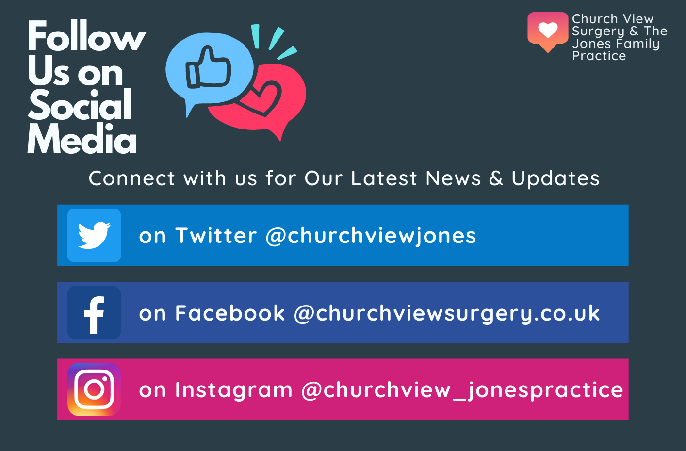 Homepage - Church View Surgery & The Jones Family Practice